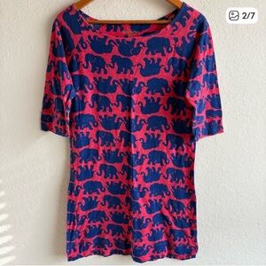 Lilly Pulitzer Marlowe elephant print dress size small